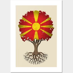 Tree of Life with Macedonian Flag Posters and Art